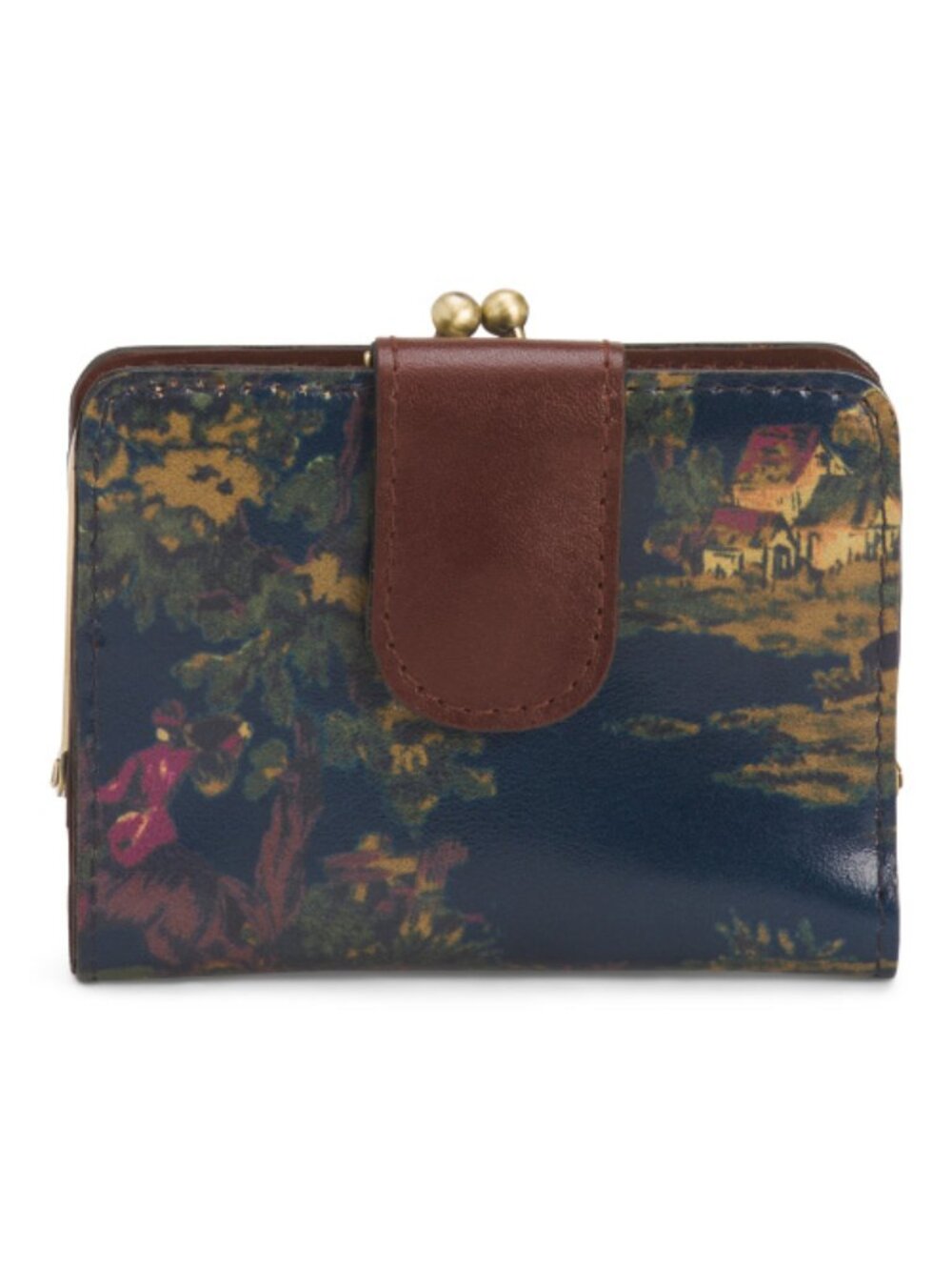PATRICIA NASH Leather Iberia Multi Compartment Wallet With Framed Pocket